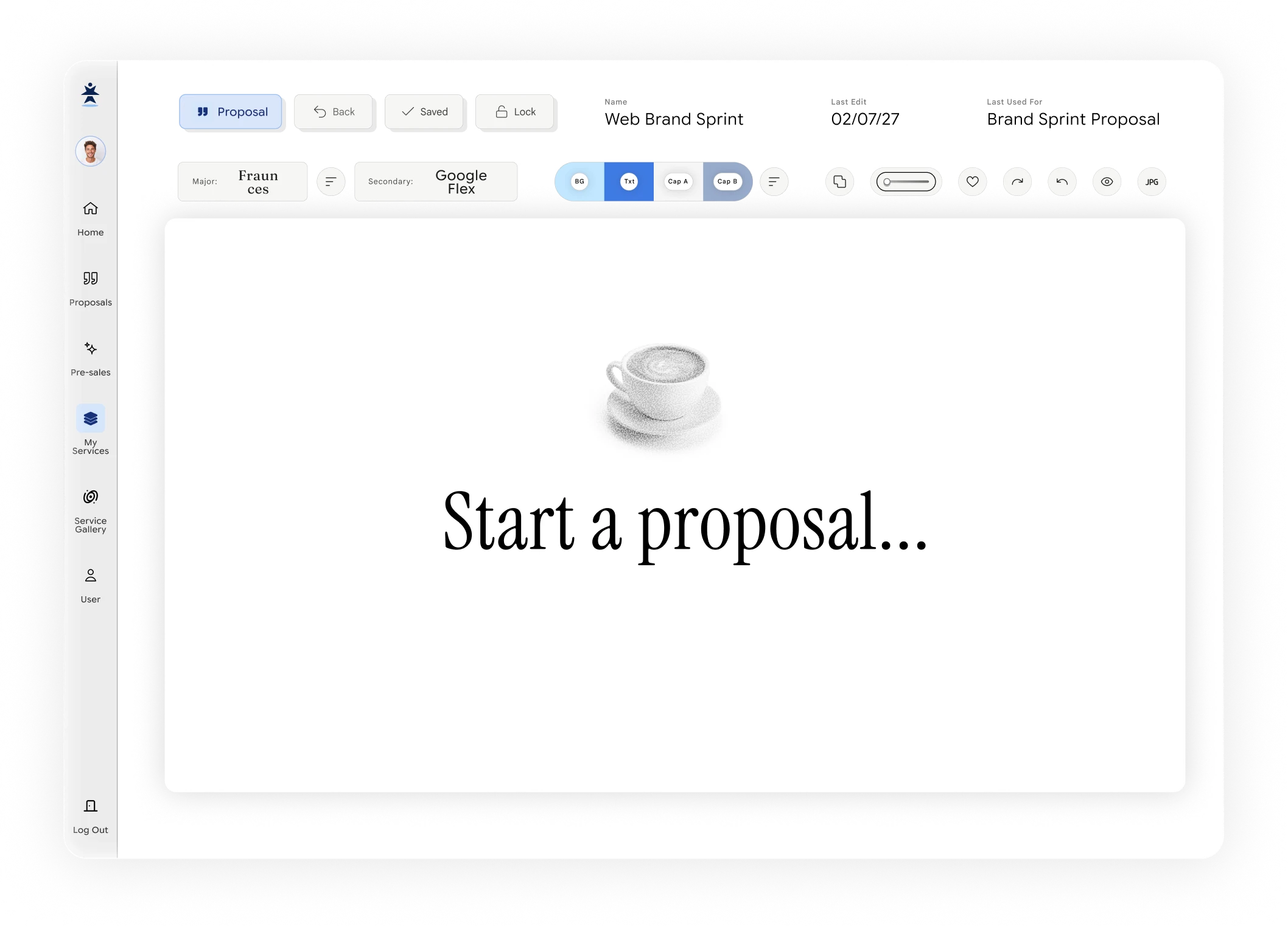 The Spica proposal editor